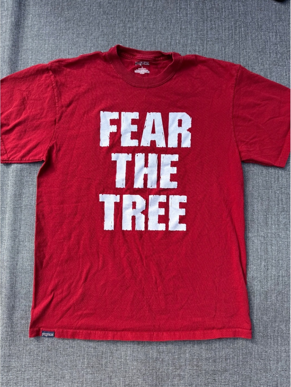 JanSport Red 'Fear The Tree' Stanford University T-Shirt Large